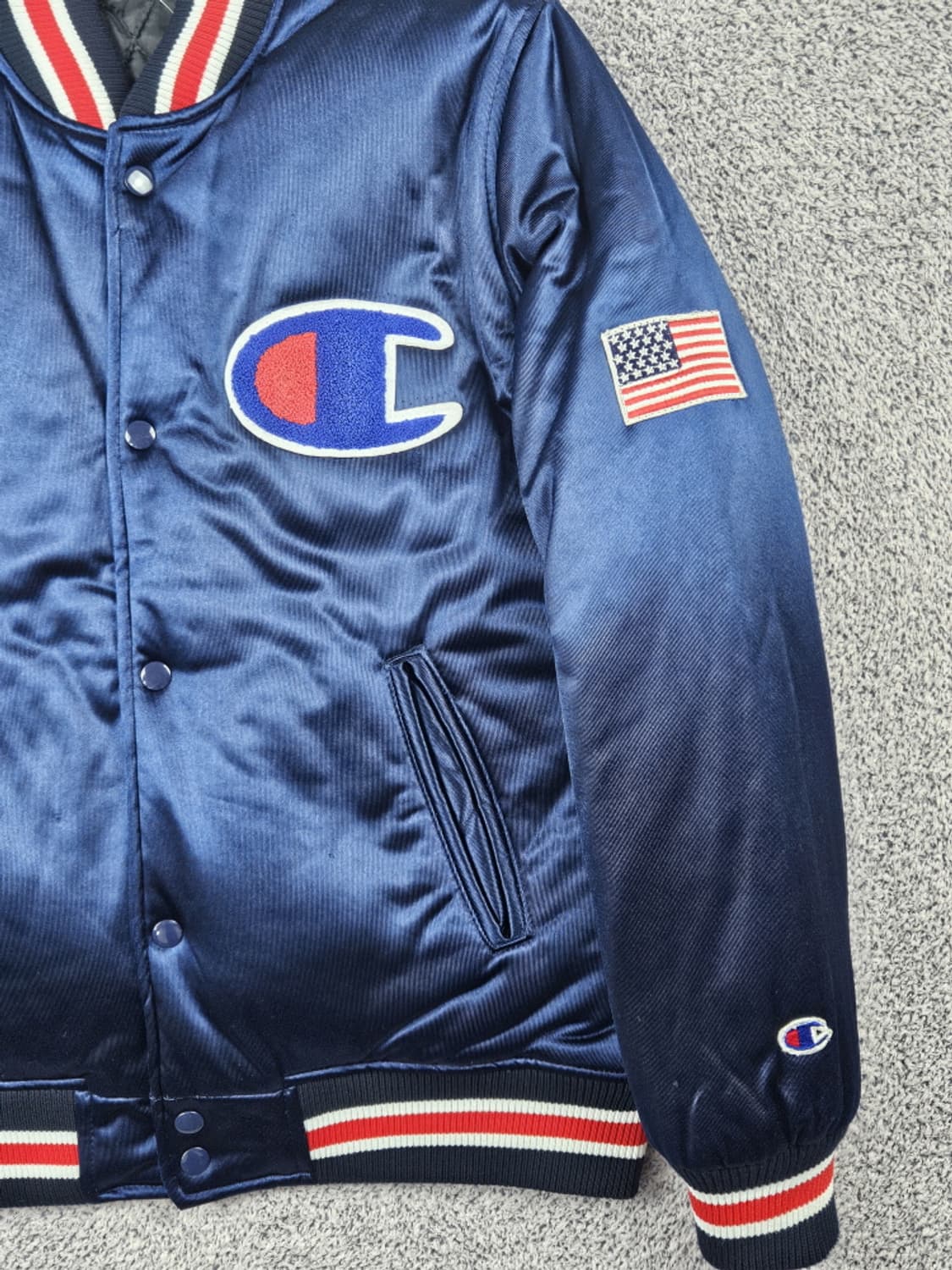 챔피온 스타디움 새틴 베이스볼 스타장 자켓 ( M ) / 10042 상품이미지5