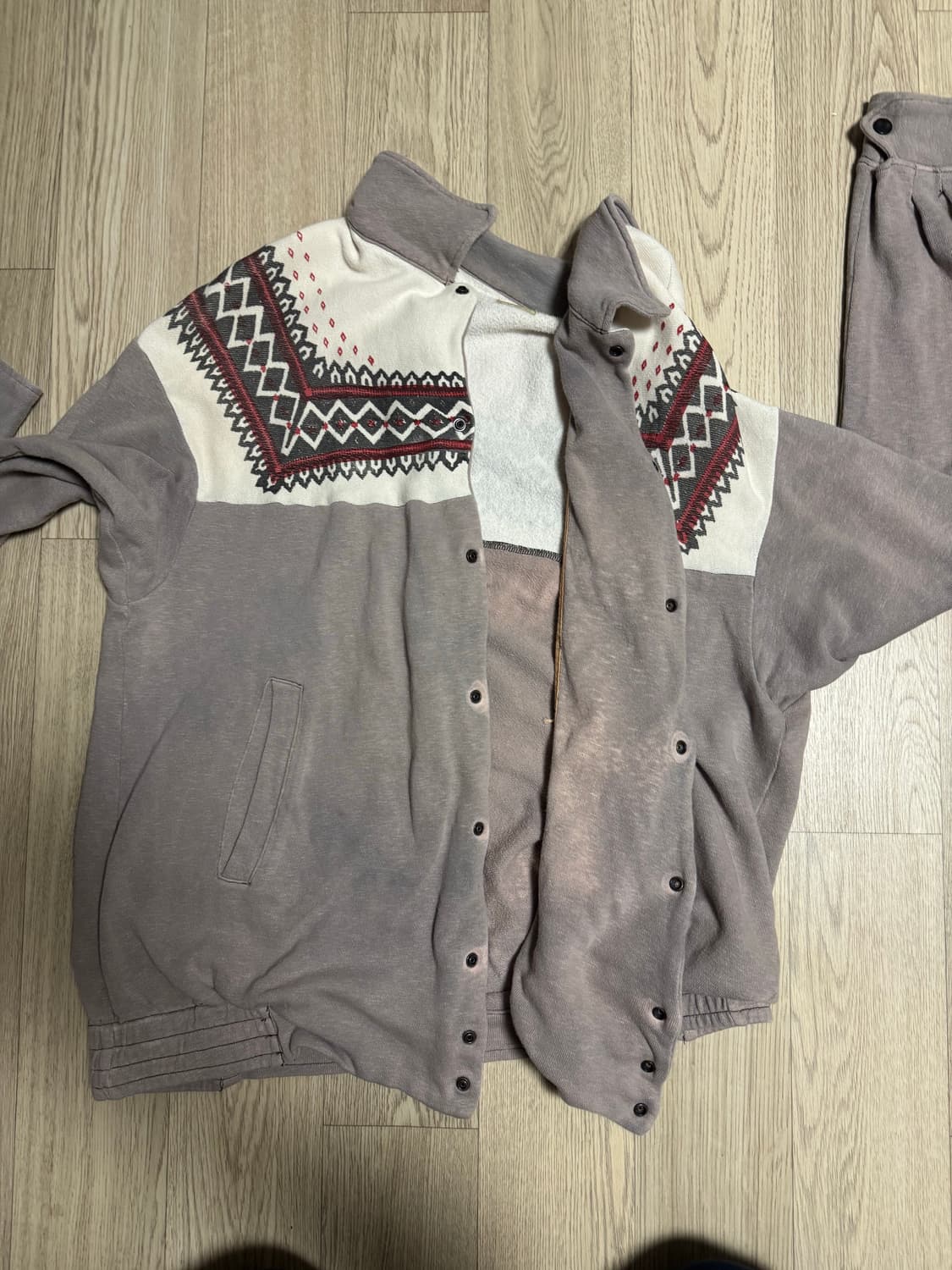 캐피탈 인디언 패턴 테리 스웻 셔츠 자켓 상품이미지4