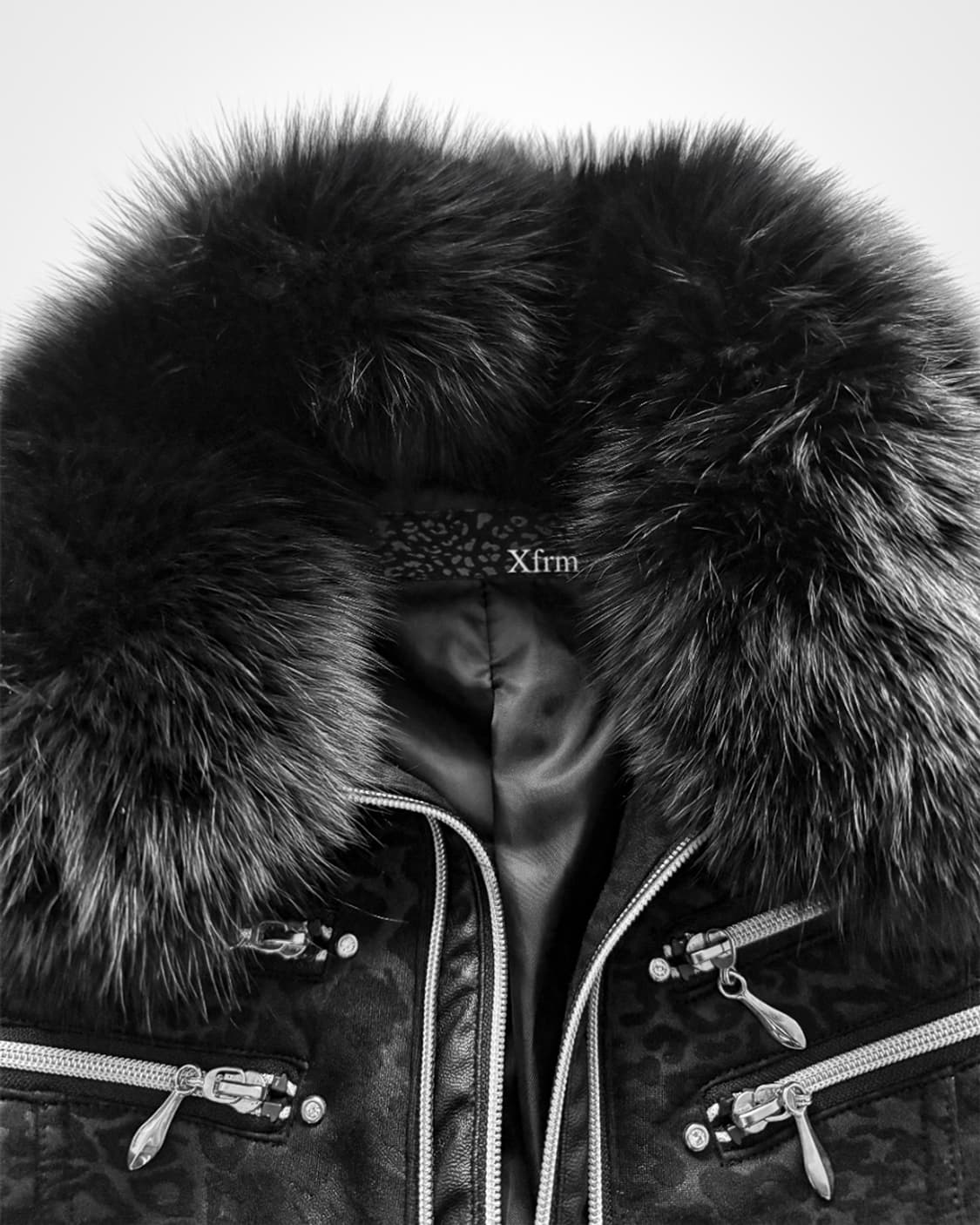 Xfrm Black Leopard Fur Jacket 상품이미지2
