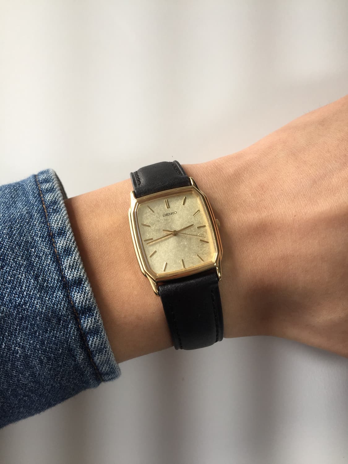 90s seiko square gold quartz 상품이미지6