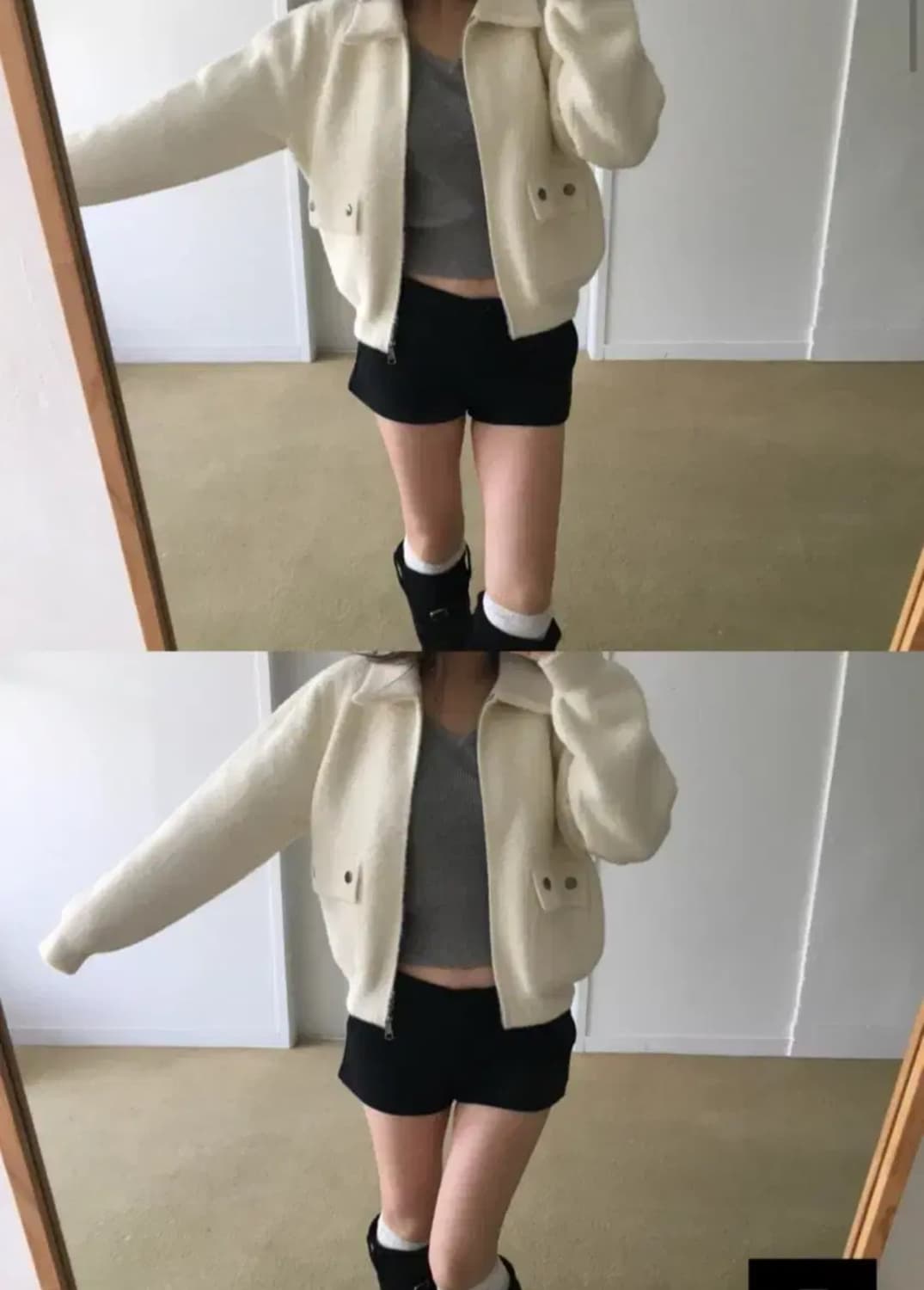 아워캐비넷 스너그 포켓 집업 상품이미지2