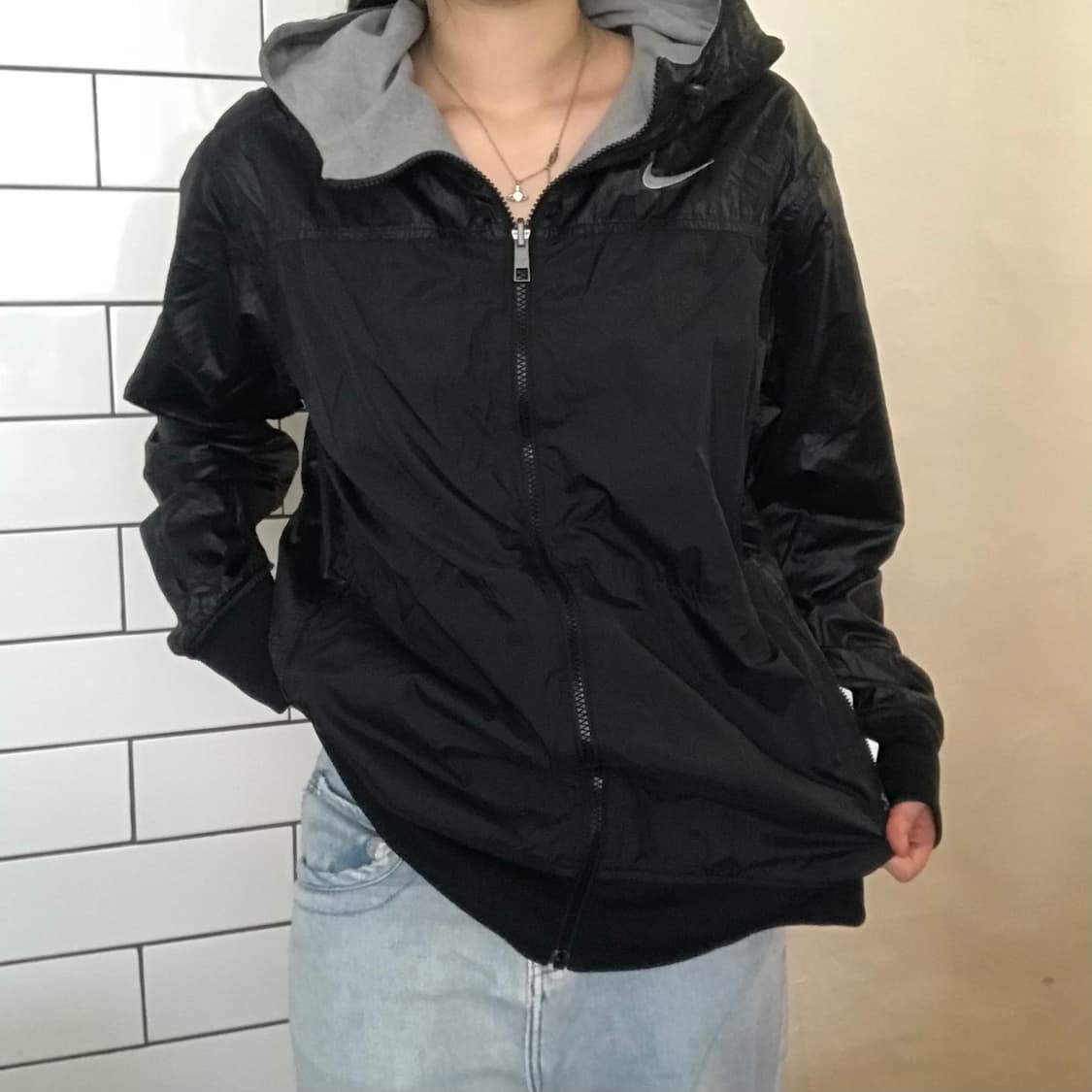 나이키 리버시블 후드 집업 (그레이/블랙) 상품이미지6
