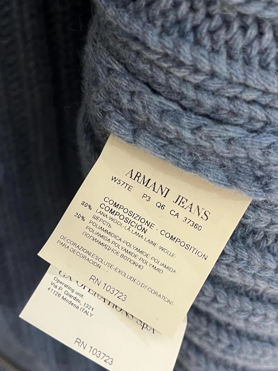 알마니 니트 집업  상품이미지3