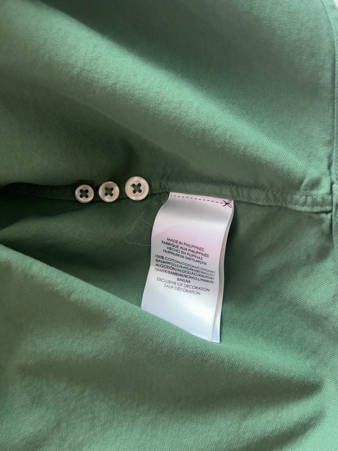 폴로 랄프로렌 그린 옥스포드 셔츠 S 상품이미지4