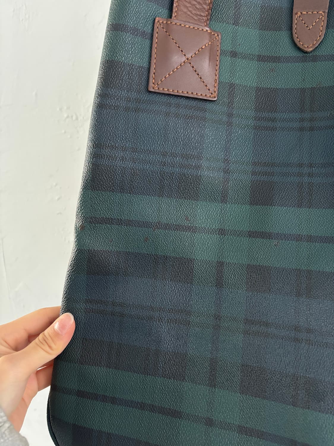 Polo 폴로 랄프로렌 블랙와치 타탄체크 토트백 상품이미지10