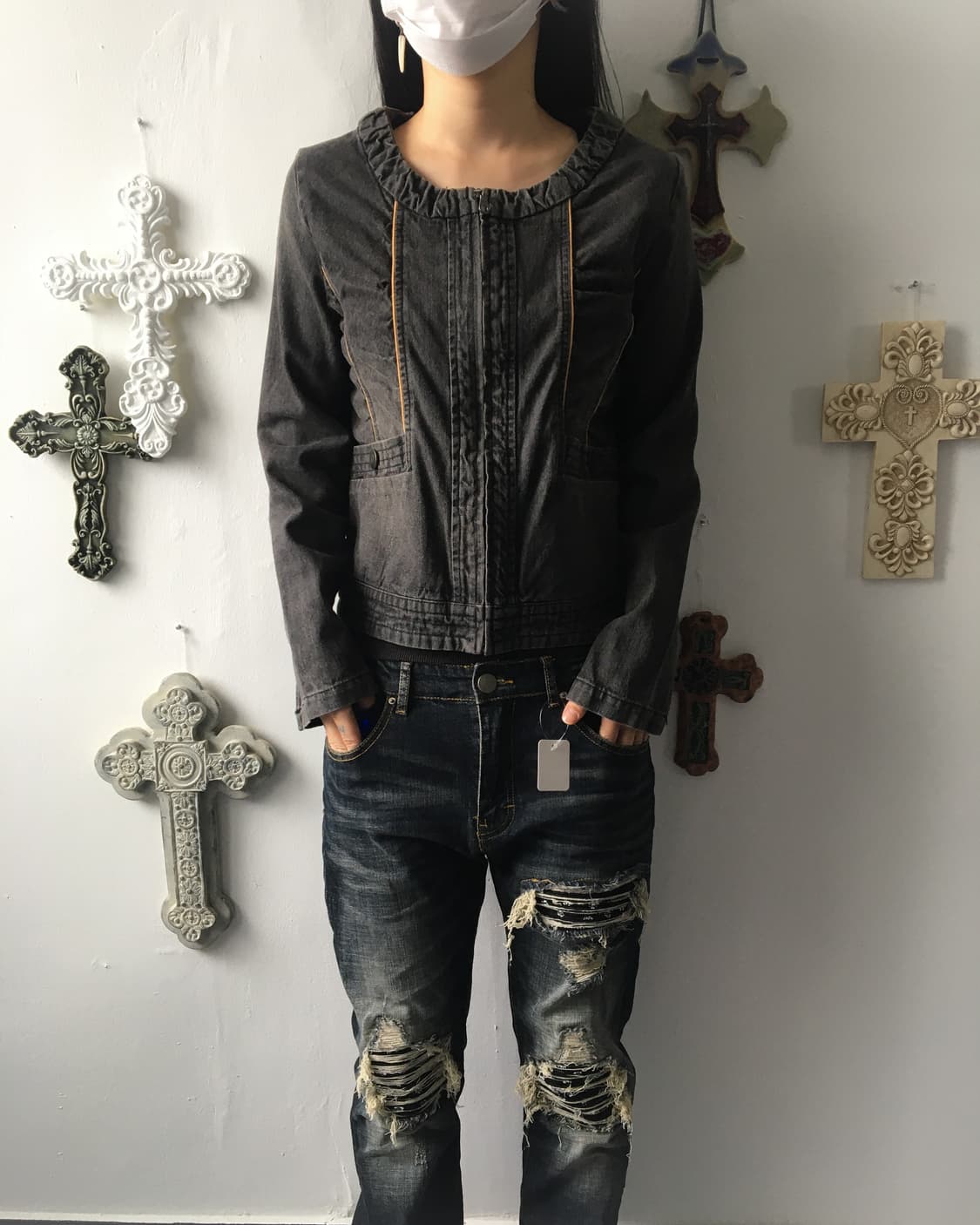 Line detail jacket 상품이미지1