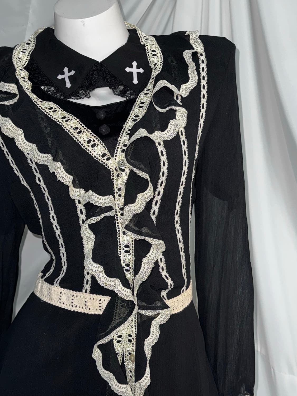 세실맥비 캐캐체 세라깔 고스고딕 십자가 코디세트  상품이미지5