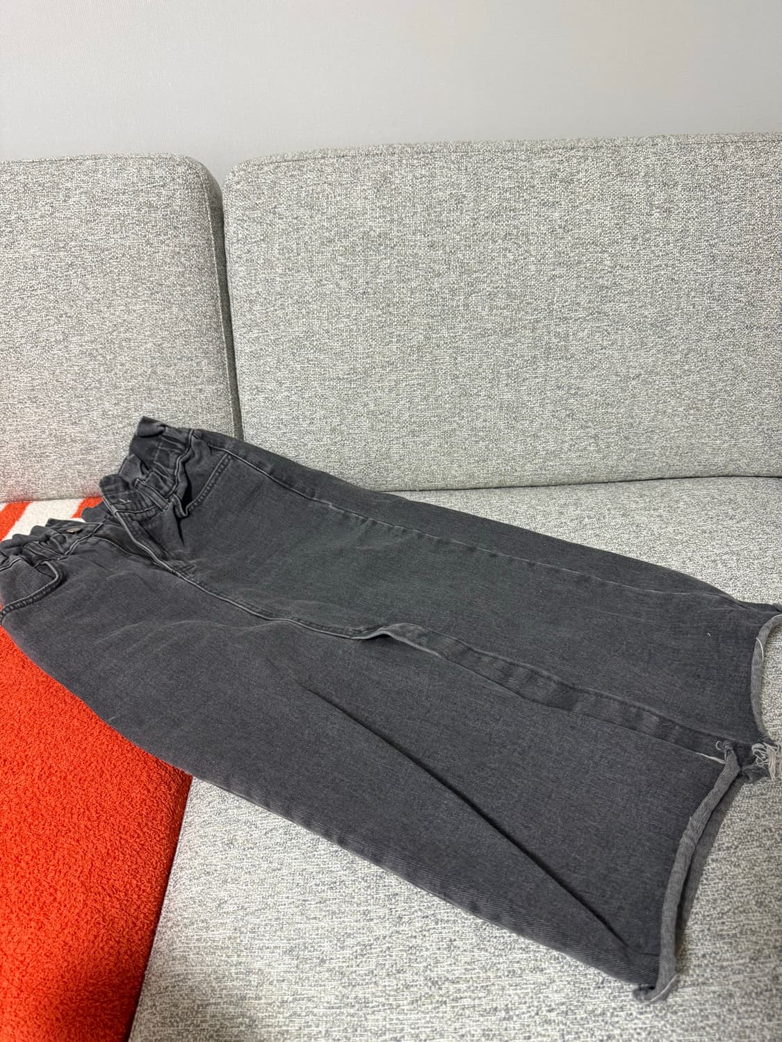 흑청 미디스커트 상품이미지1