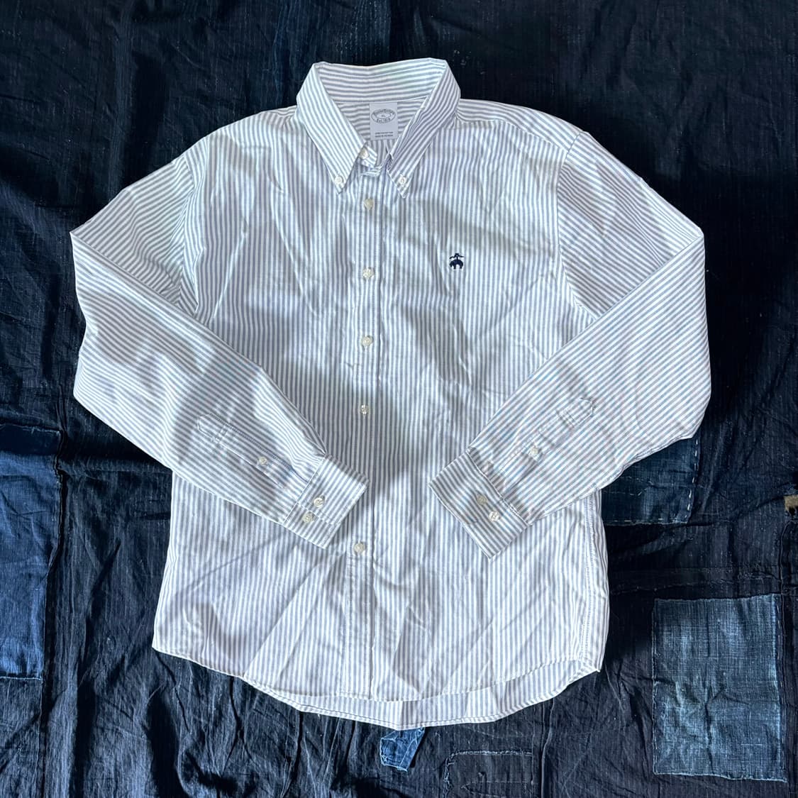 브룩스 브라더스 스트라이프 옥스퍼드 셔츠 XL 상품이미지1