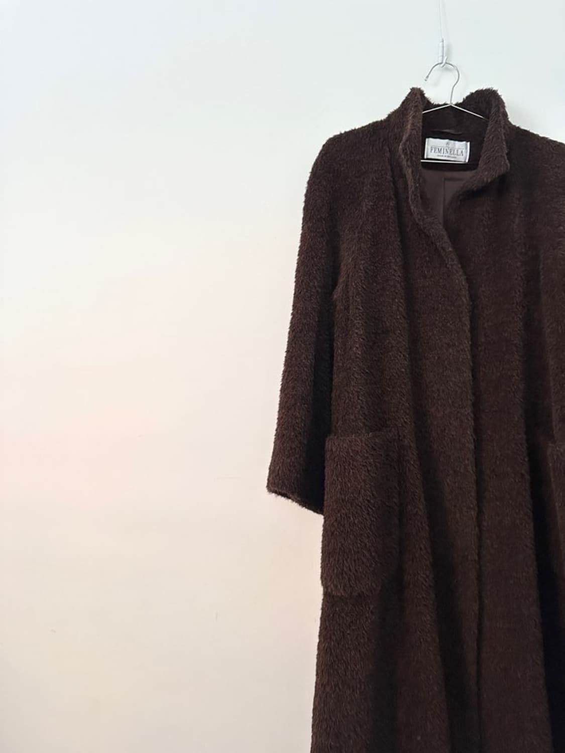 FEMINElLA boucle mandarin long coat  상품이미지5