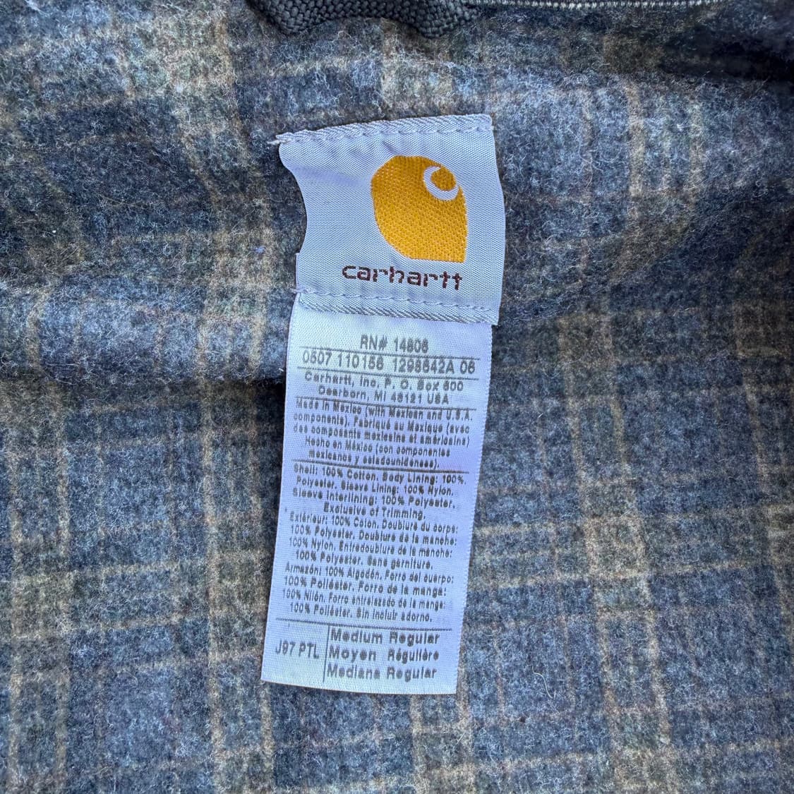 OG 빈티지 칼하트 J97 PTL M 디트로이트 자켓 상품이미지10