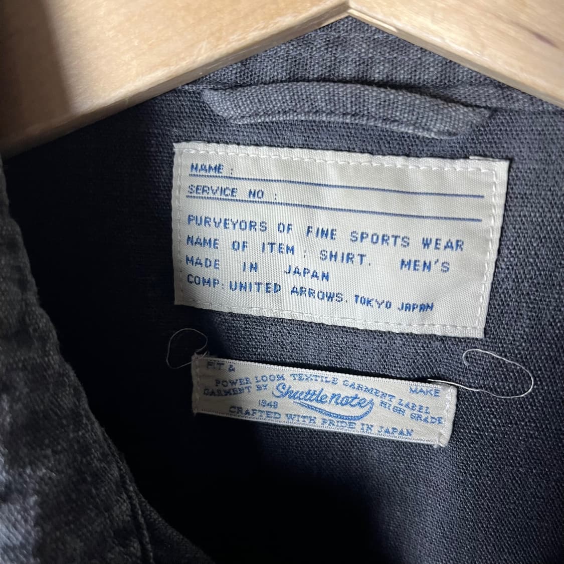 [United Arrows] 셔틀노트 데님 웨스턴 셔츠 상품이미지5