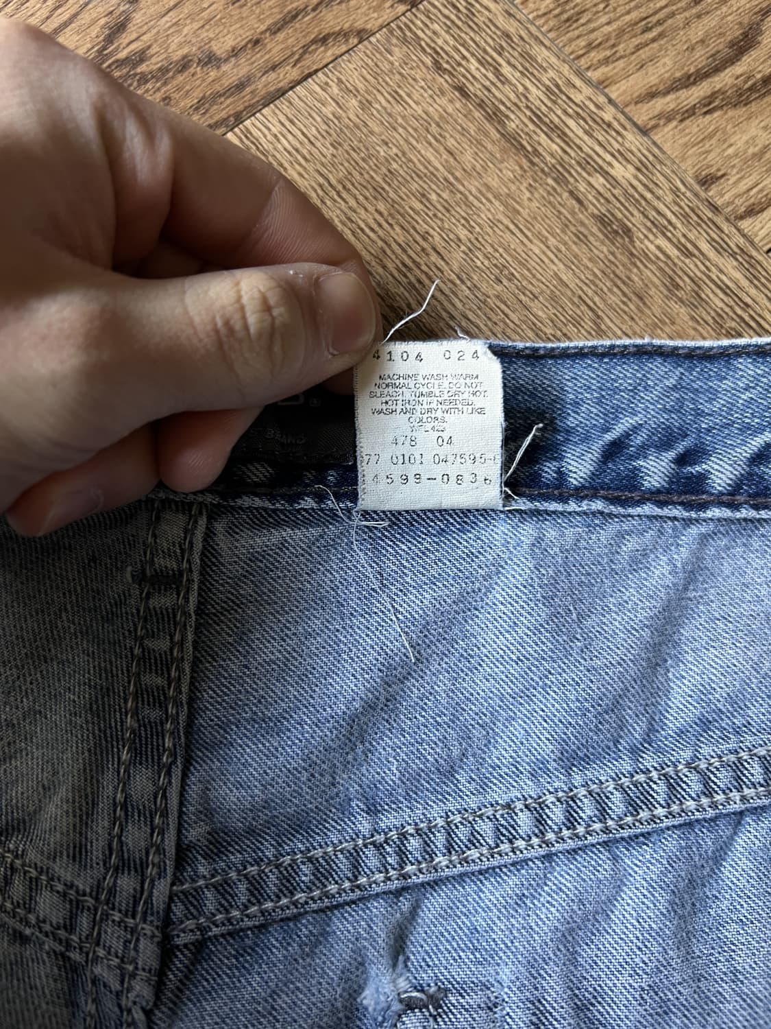 [38]00's 리바이스 USA 실버탭 와이드 배기 데님 팬츠 상품이미지6