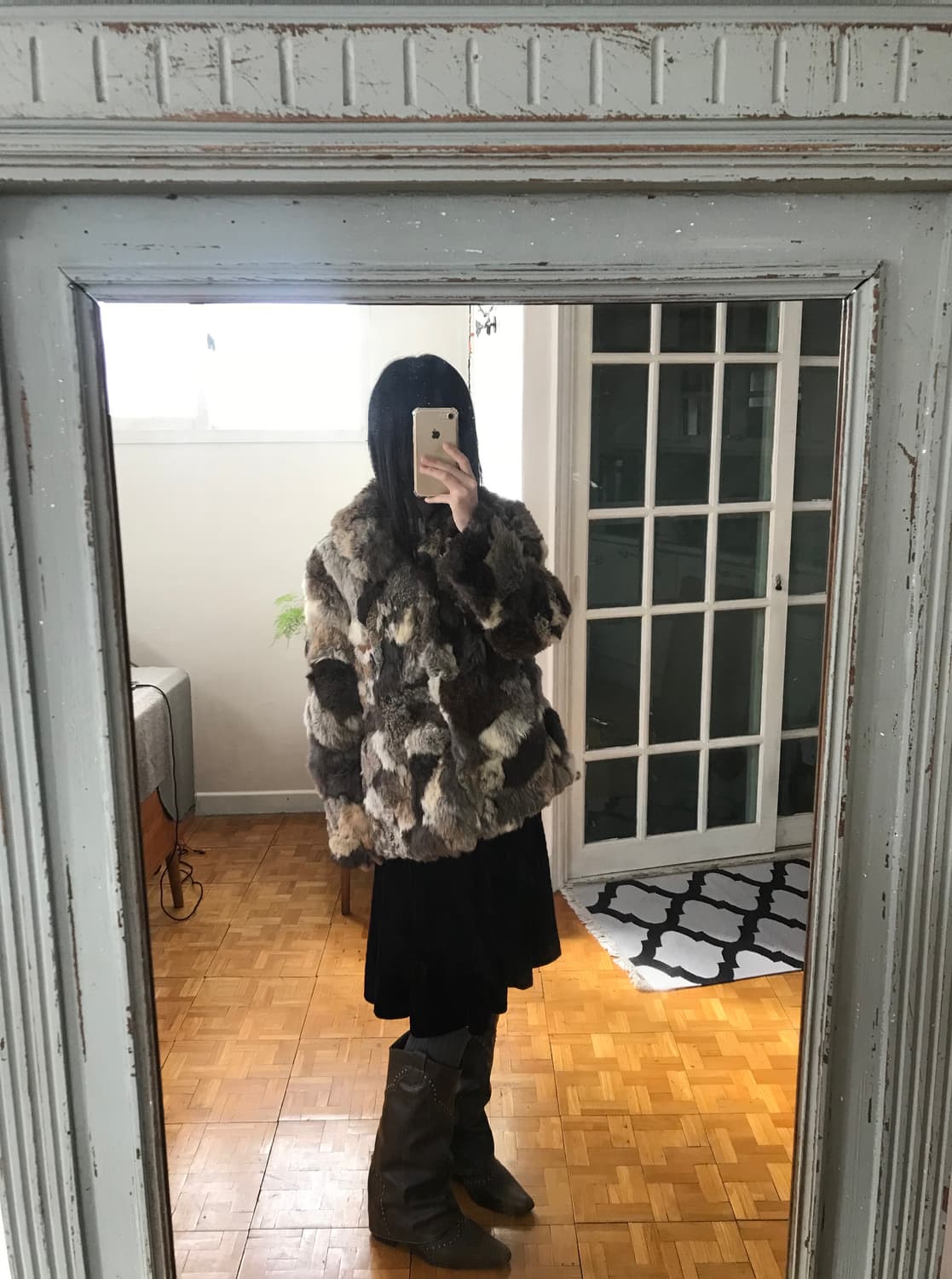 vintage mix fur jacket 상품이미지2