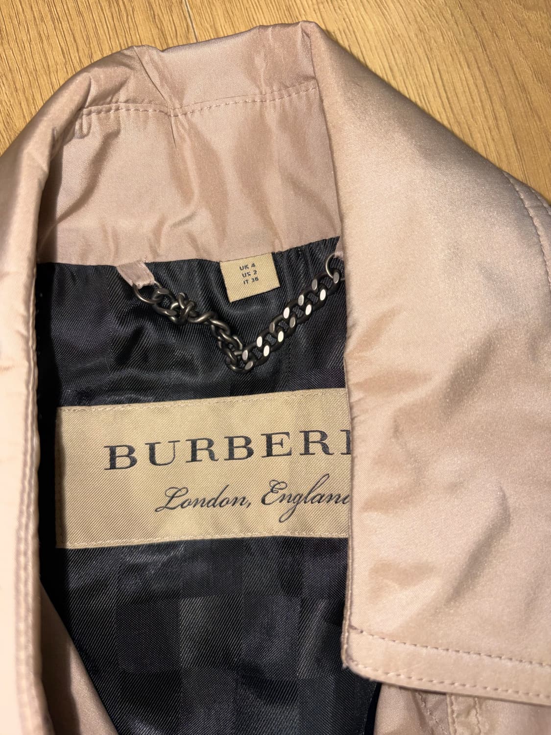 버버리 인디핑크 롱 코트 상품이미지4