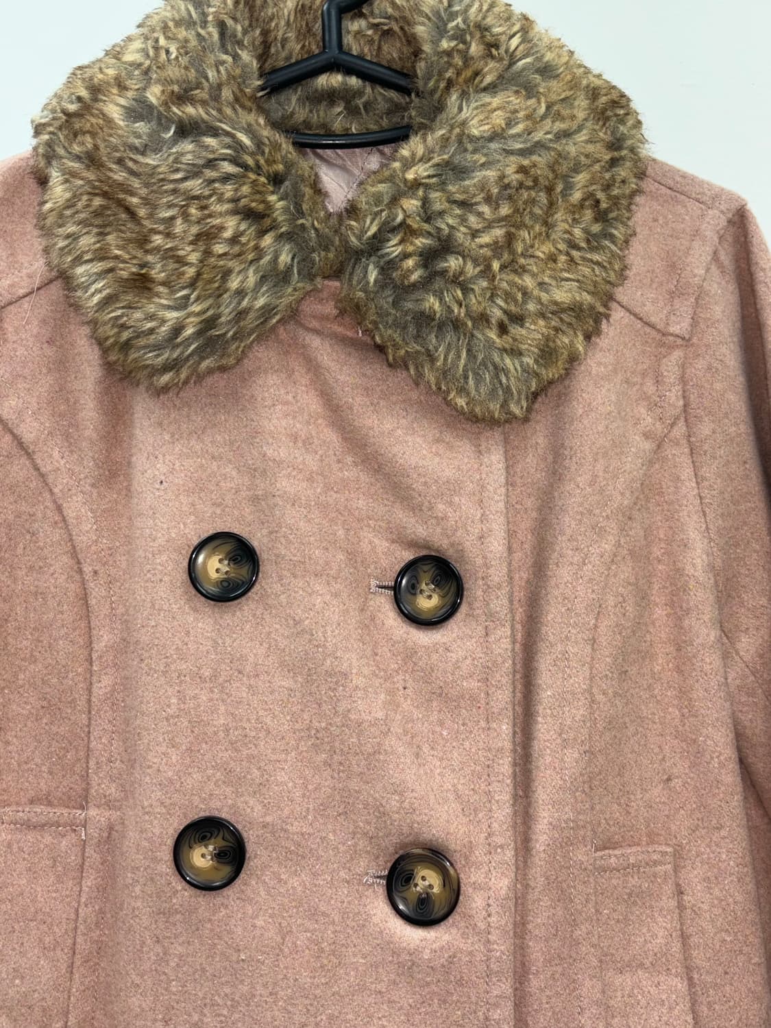 빈티지 핑크 하프 코트 상품이미지7