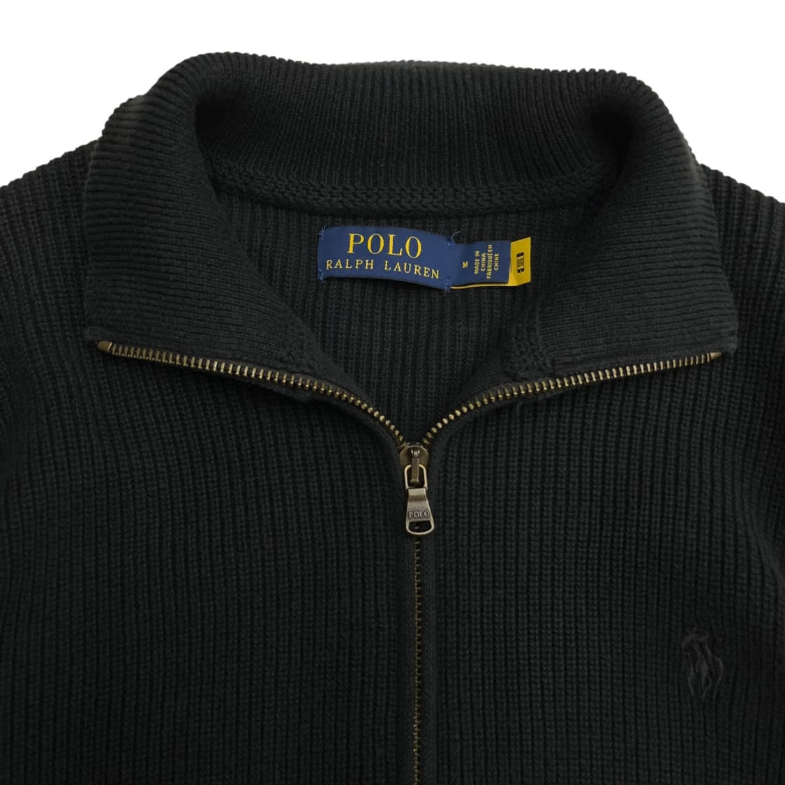 폴로 랄프로렌 블랙포니 블랙 니트 집업 M 상품이미지4