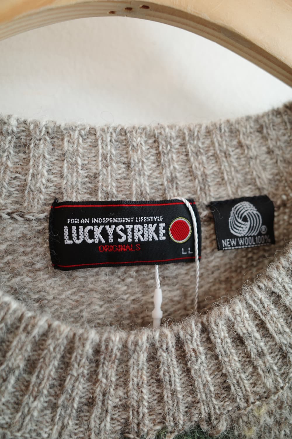 LUCKY STRIKE 럭키스트라이크 아가일 울 니트 상품이미지3