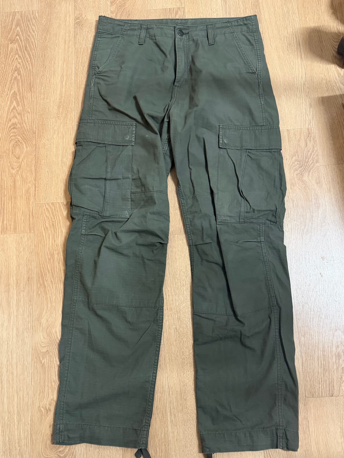 칼하트 WIP 레귤러 카고 팬츠 올리브 31x32 상품이미지1