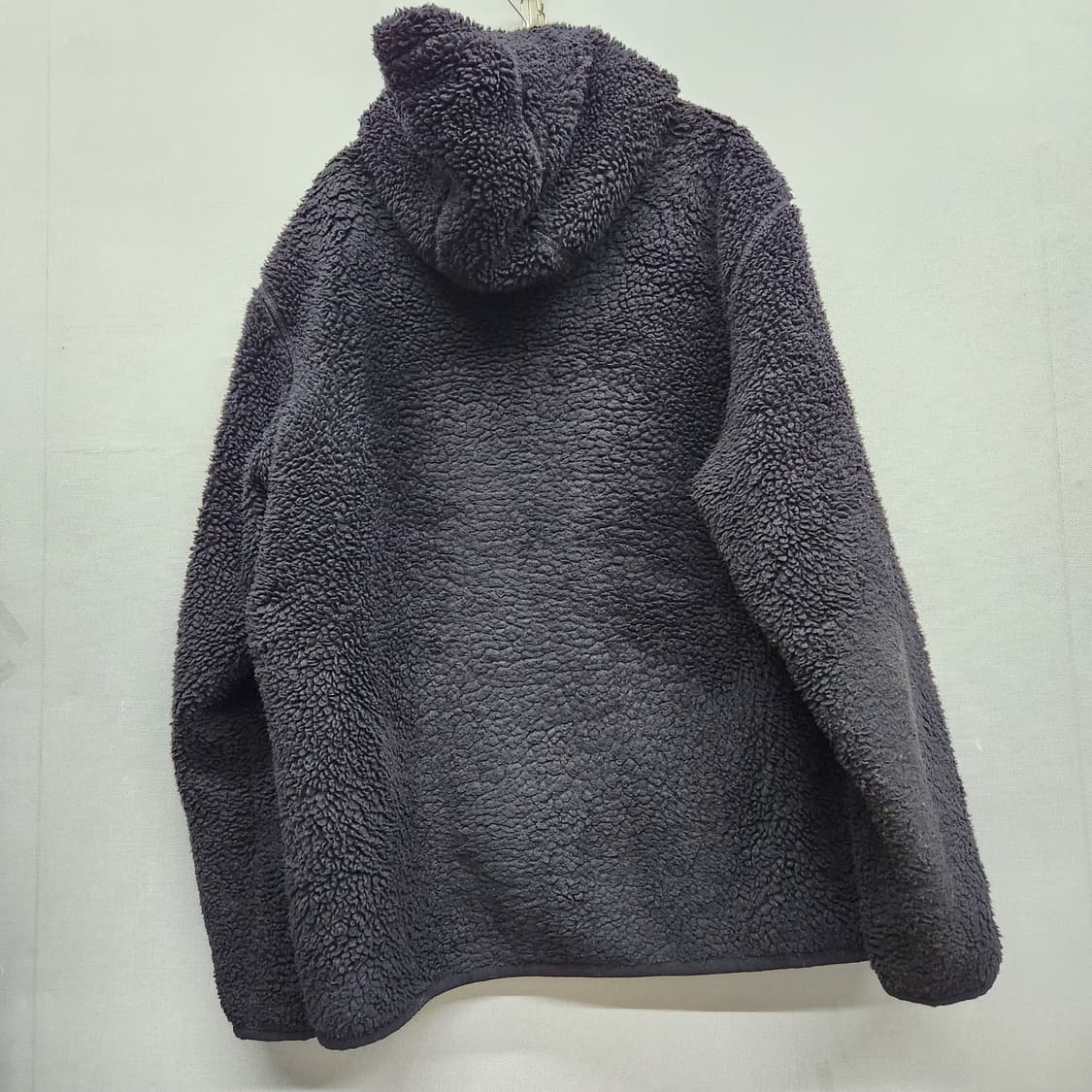 디스커버리 로고 와펜 사이드포켓 뽀글이 후드집업 110(2XL) 상품이미지5