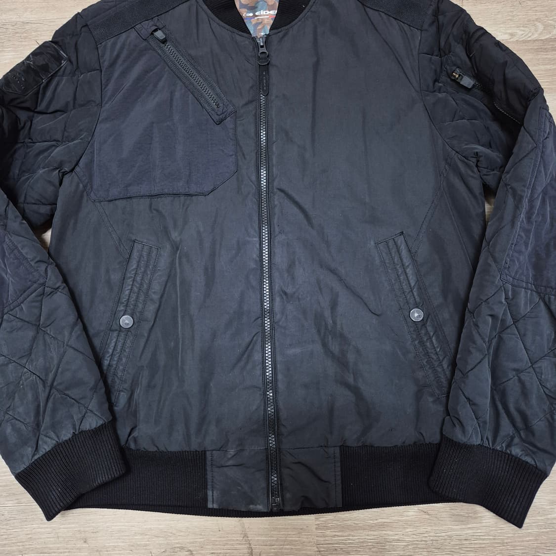 아이더 남성 룸비아 포켓 MA-1 경량패딩 점퍼 M(95) 상품이미지3