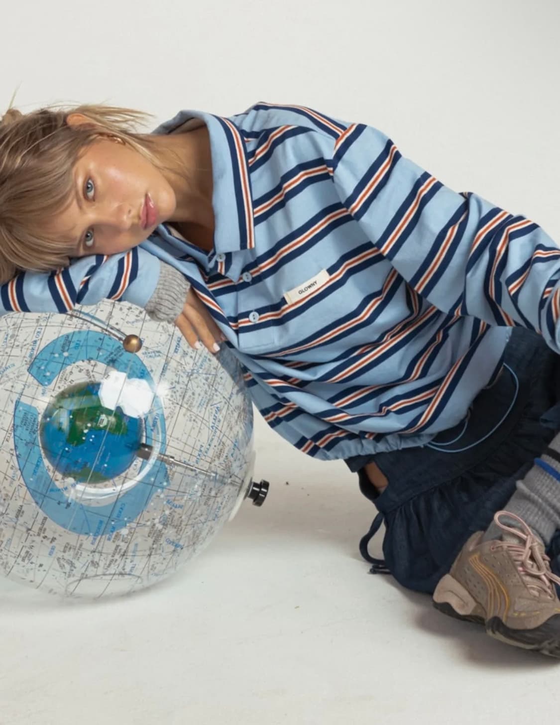 글로니 스트라이프 테리 pk 롱슬리브 상품이미지1