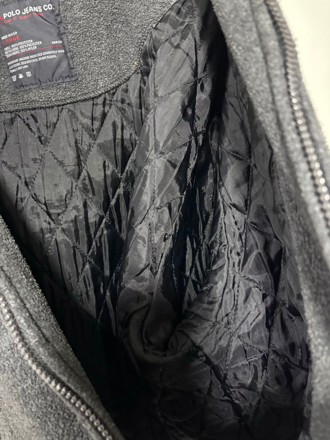 올드 폴로 누빔 후드집업 상품이미지3