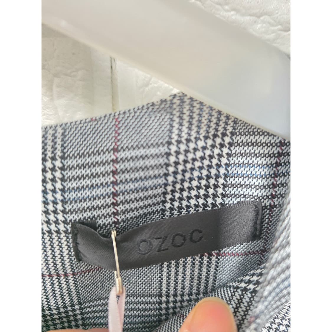 택포// 오조크 OZOC 체크 플리츠 원피스 M 새상품 상품이미지2