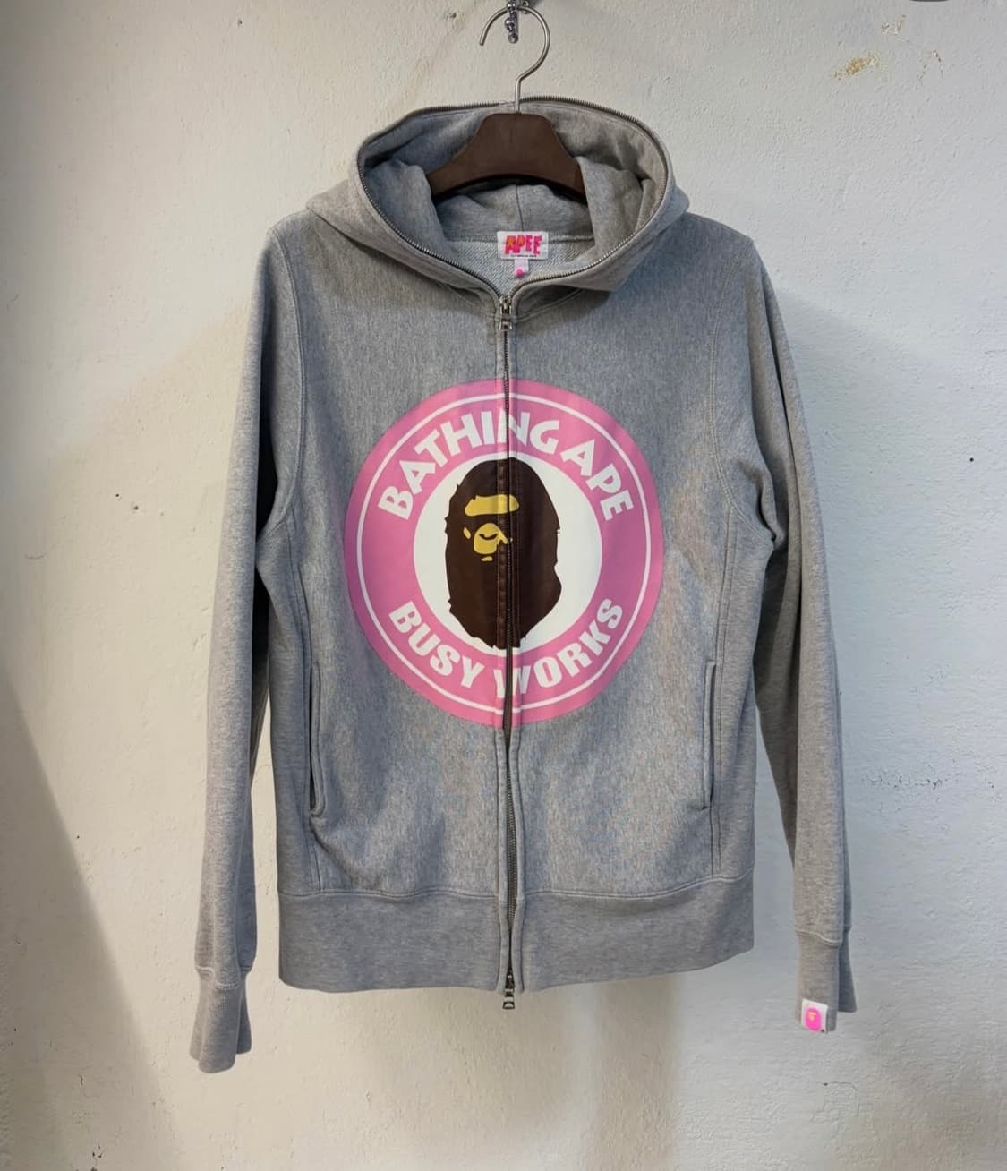 베이프 딱붙핏 후드집업 상품이미지3