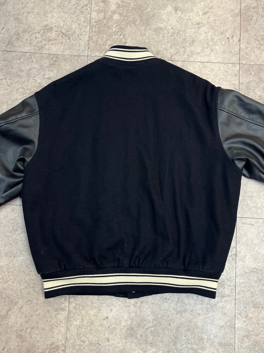 후아유 바시티 자켓 블랙 M #csz2492  상품이미지7