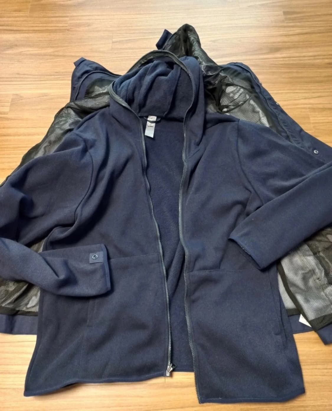 프랑스구매 데카트론 네이비 투웨이 점퍼 상품이미지5