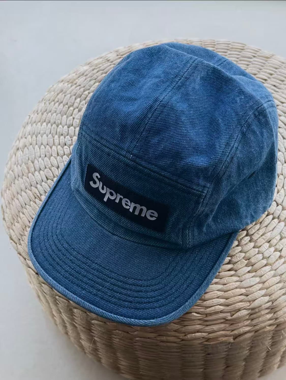 슈프림 워시드 치노 트윌 캠프캡 인디고 상품이미지1