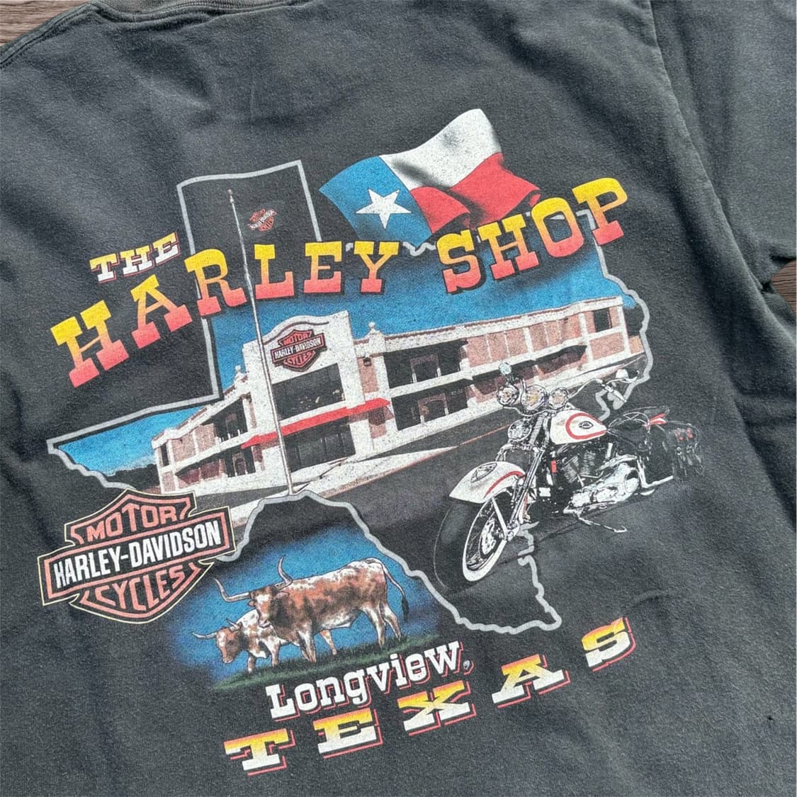 90s Harley Davidson TEXAS T-shirt 상품이미지4