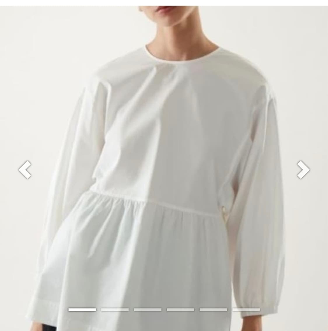 COS 코스 신형 어드저스터블 튜닉 스타일 탑  블라우스 342 상품이미지1