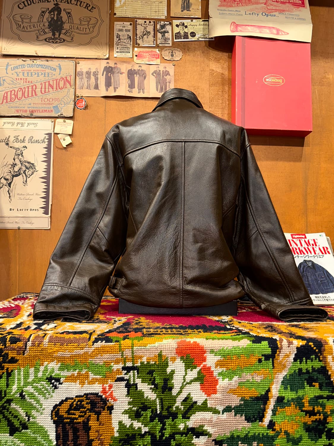 ( XL-2XL ) 가죽자켓 레더자켓 워크웨어 아메카지 빈티지가죽 상품이미지4