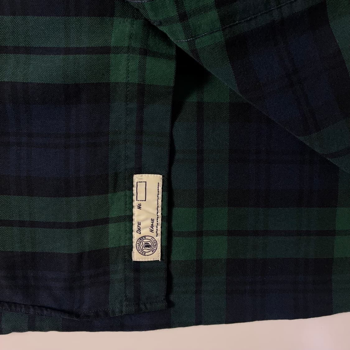 Polo  폴로 랄프로렌 자수 코튼 그린 타탄체크 셔츠 상품이미지5