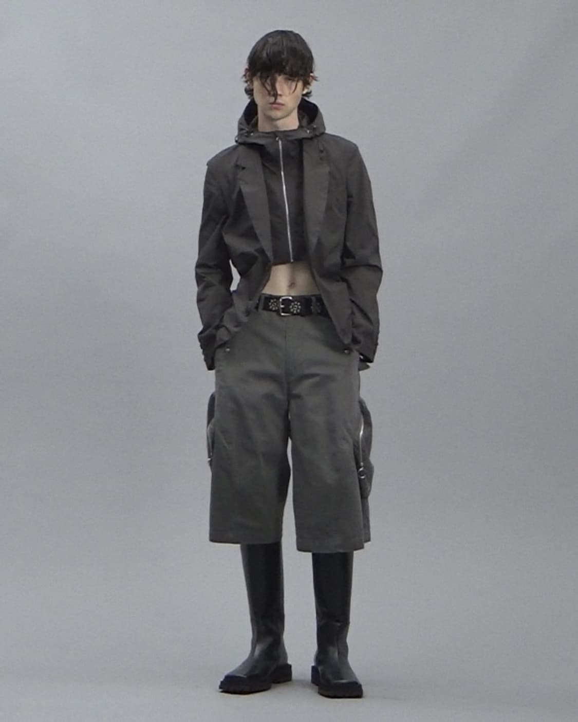 [NVRFRGT : 네버포겟] DETACHABLE HOODED 블레이저 상품이미지2