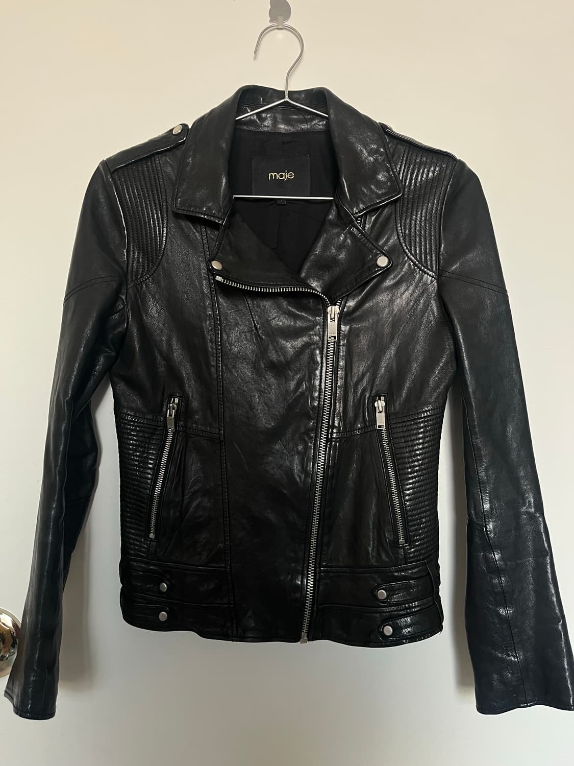 Maje 레더 자켓 상품이미지2