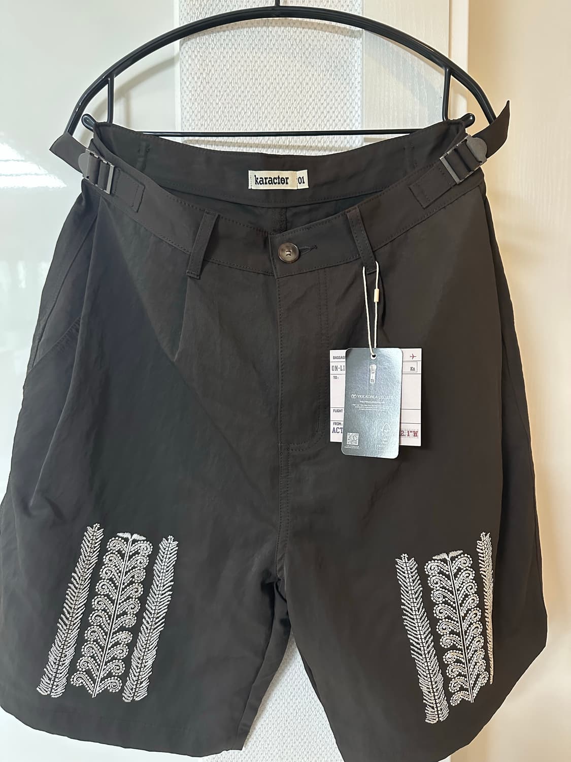 (네고가능)카락터 반바지 Fern nylon shorts / Brown 상품이미지2