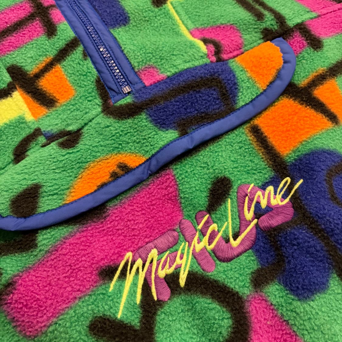 [XL] 90s 휠라 오리지널 빈티지 패턴 플리스 후리스 B718 상품이미지4