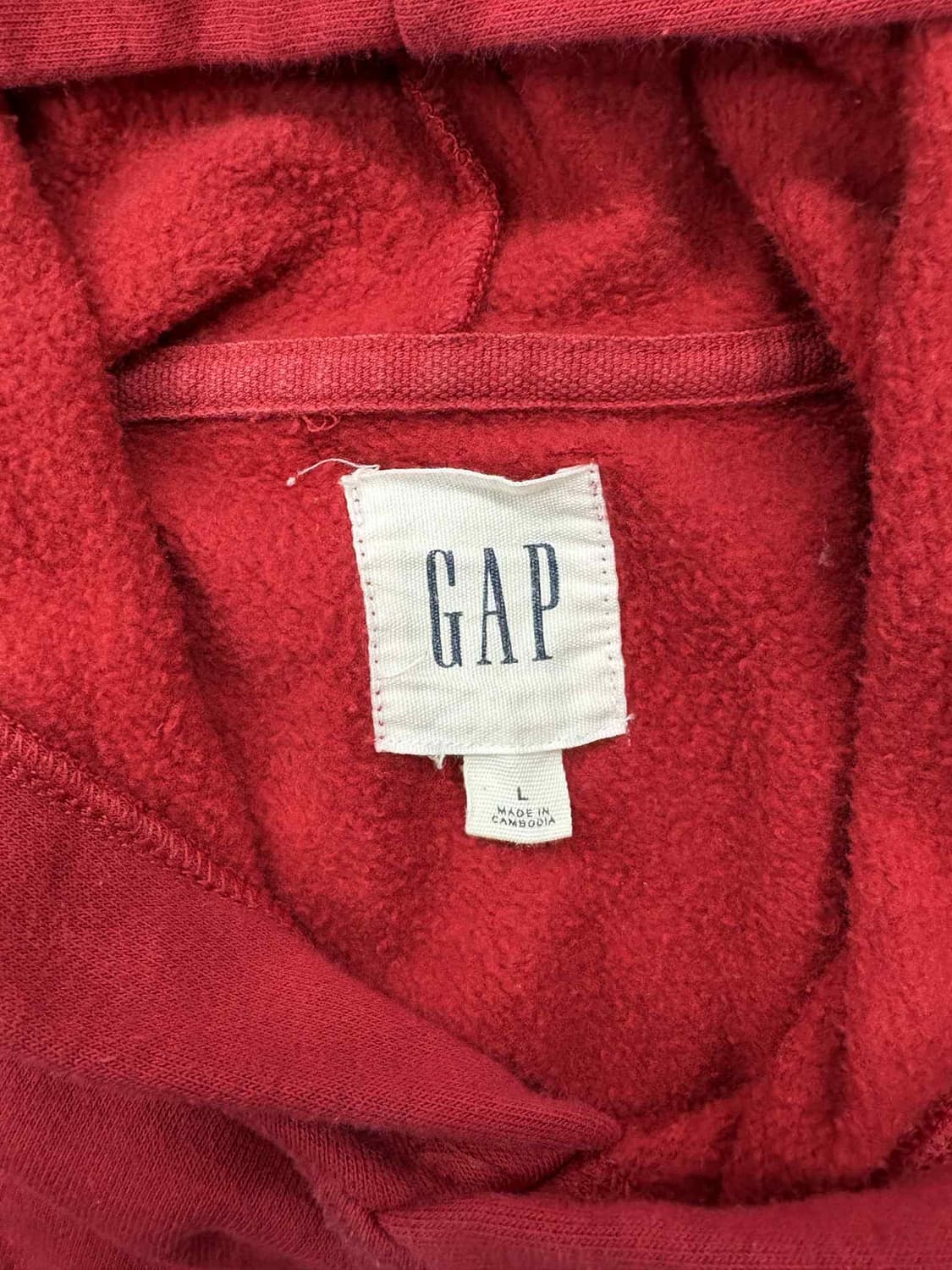 Gap 갭 딮버건디 스웨트셔츠 후드티(L) 상품이미지4