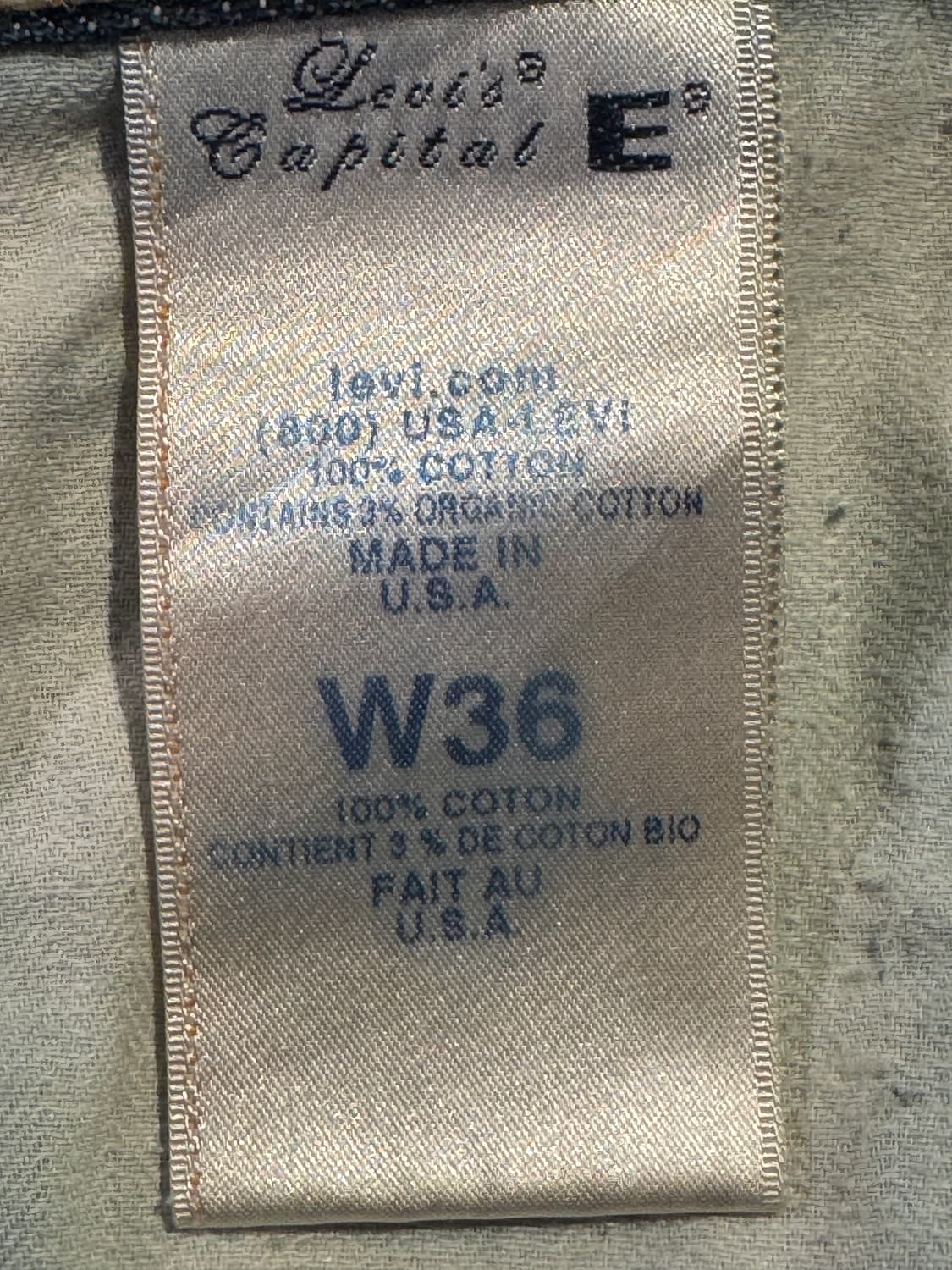 리바이스 캐피탈 빅E 00s made in USA 상품이미지8