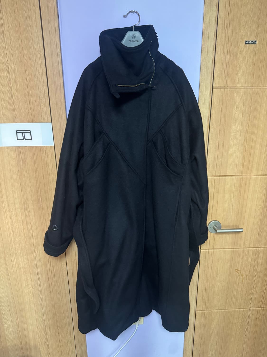 NO/FAITH STUDIOS WOOL COAT BLACK 상품이미지6