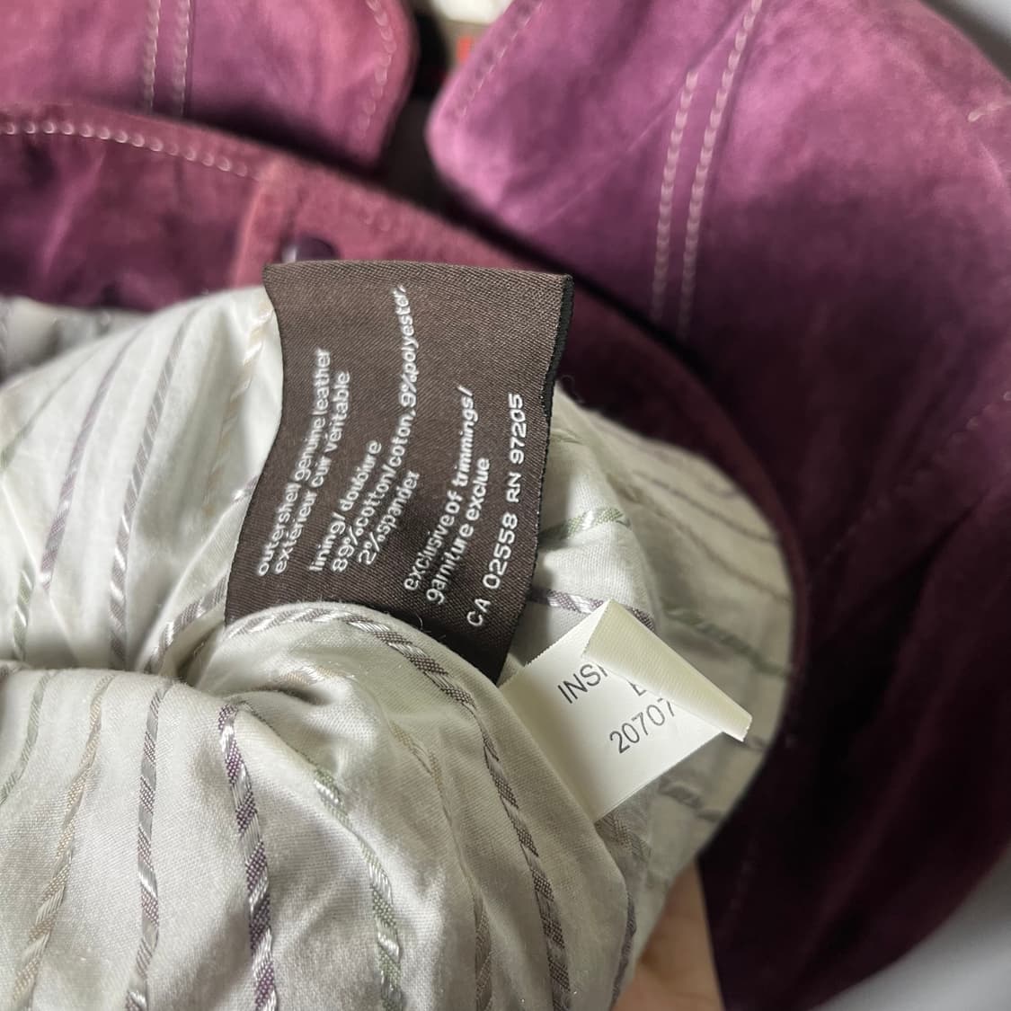 [Danier] 대니어 워시드 스웨이드 레더 자켓 상품이미지6