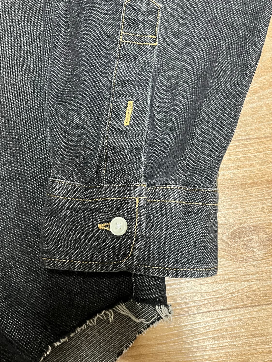 WKNDRS RACING DENIM SHIRT (BLACK) M 상품이미지6