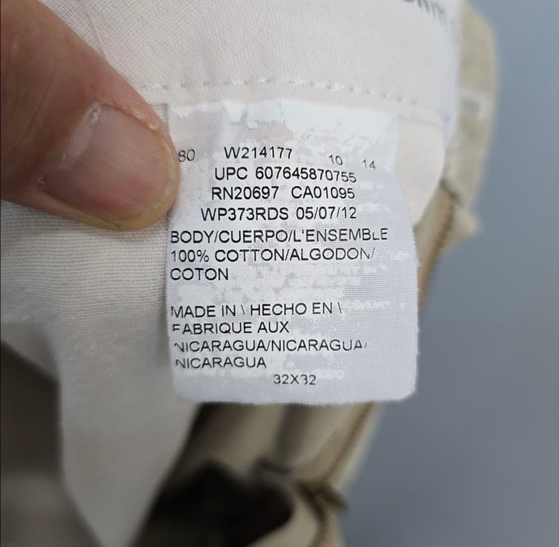 남성 디키즈 dickies 치노팬츠 베이지 32 치노바지 상품이미지7