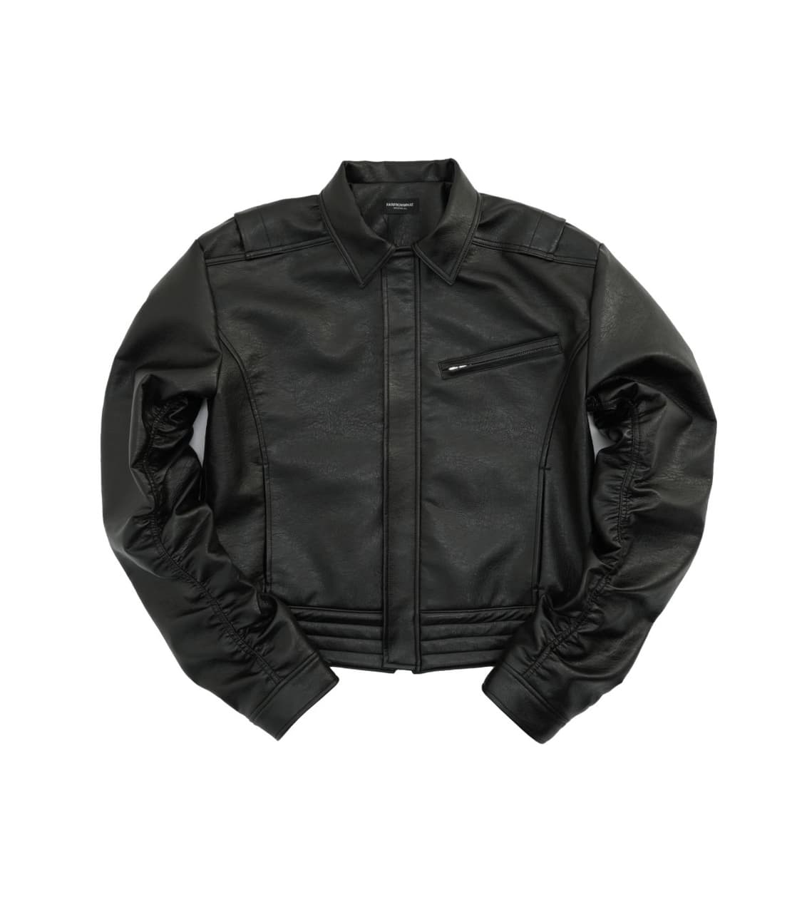 파아카이브 FAR FAUX LEATHER PUCKERING JACKET 상품이미지1