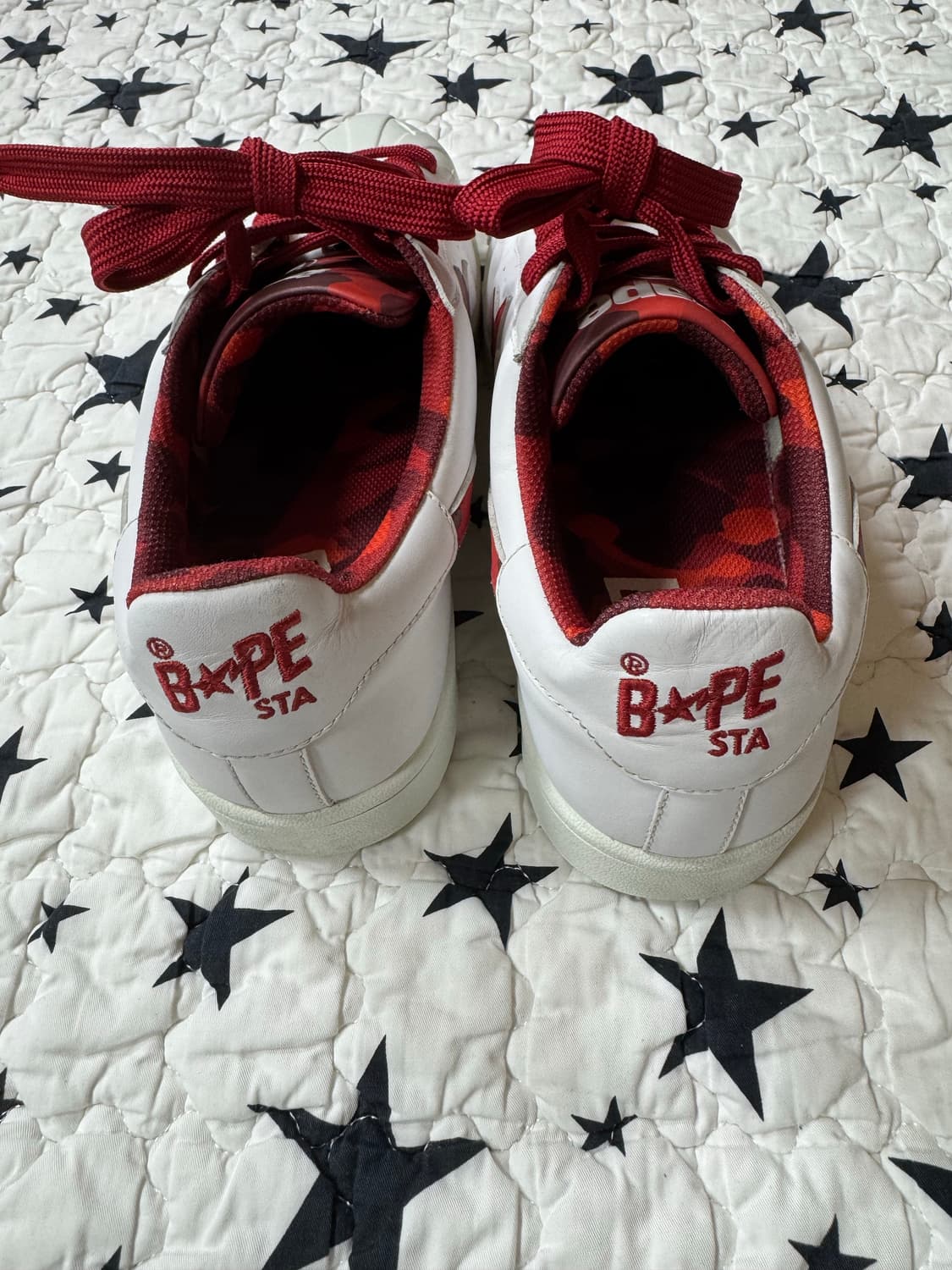 베이프 스컬 스타 화이트/레드 상품이미지3