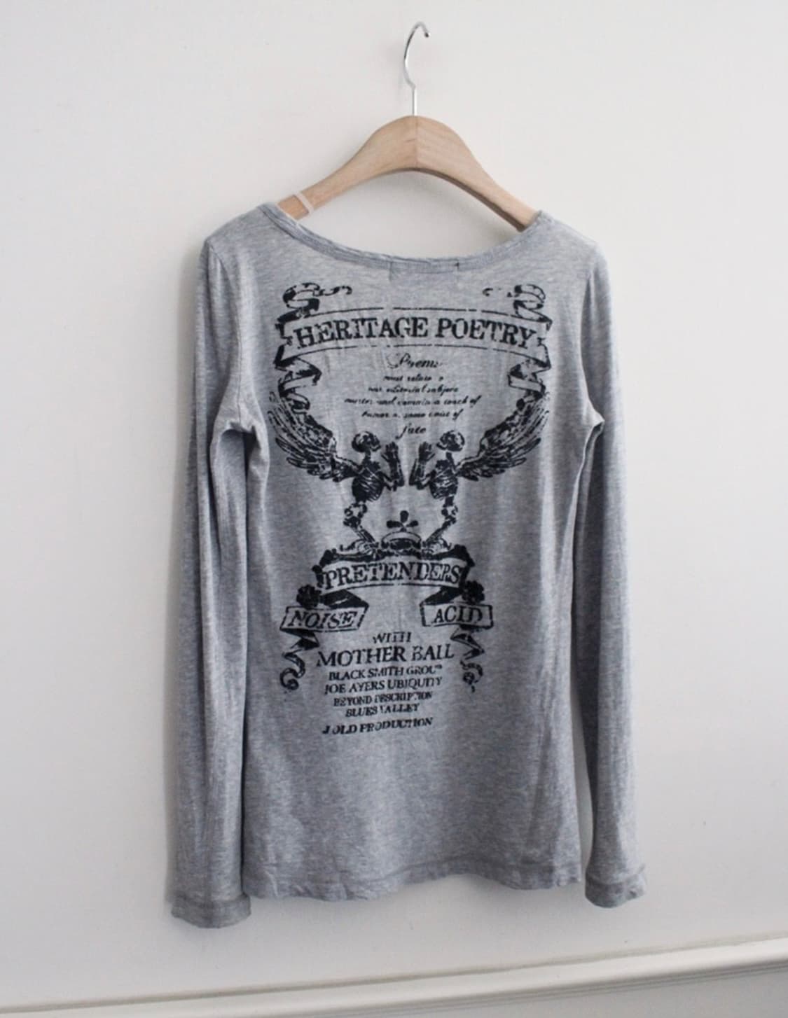 펑크 해골 롱 슬리브 갸루 punk y2k 상품이미지6