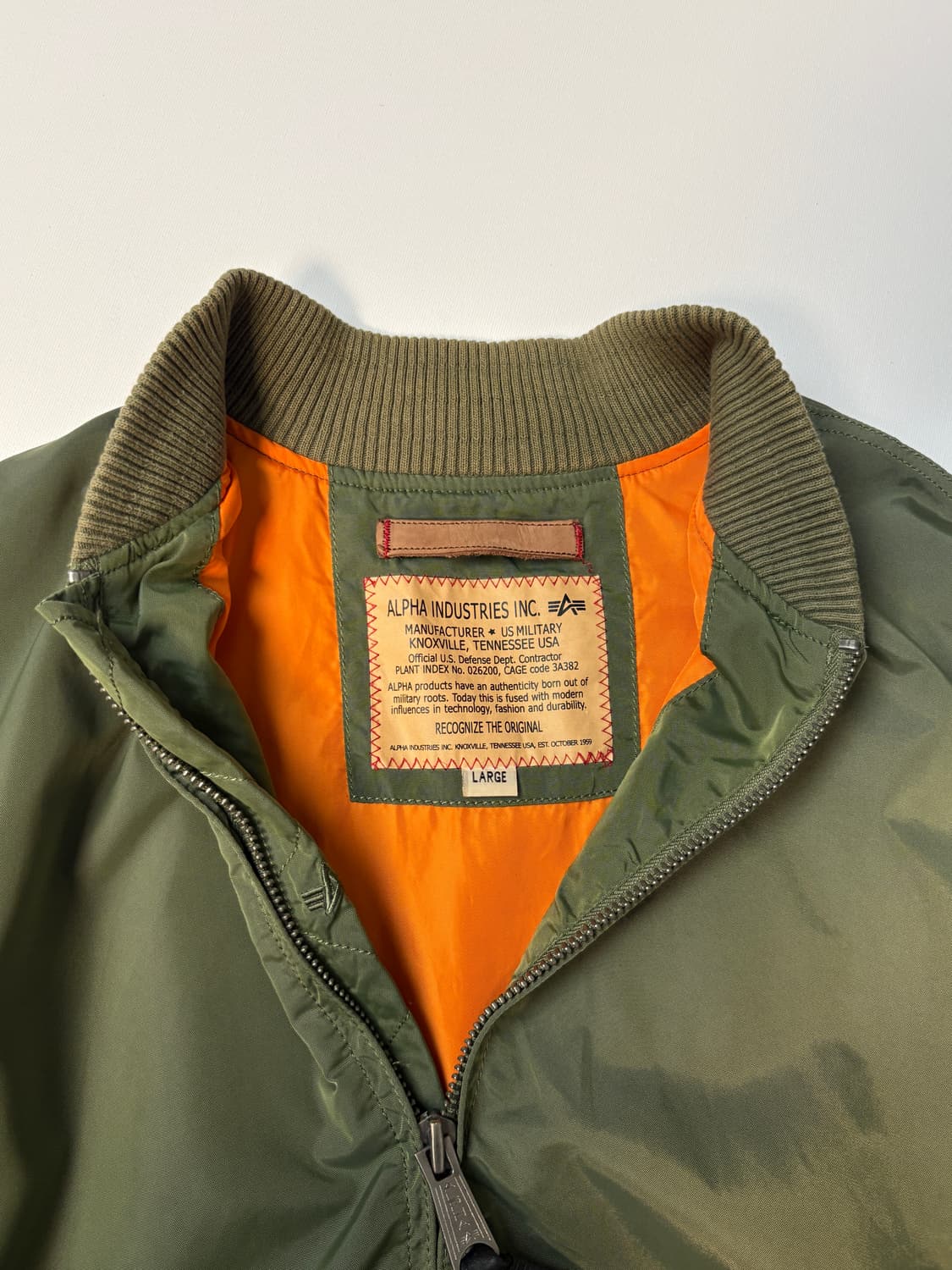 [L] 알파인더스트리 MA-1 카키 상품이미지2